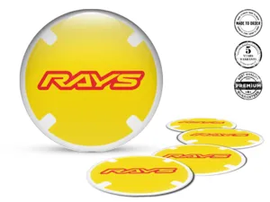 Rays Calcomanías para Ruedas Etiquetas de Resina Alta Calidad